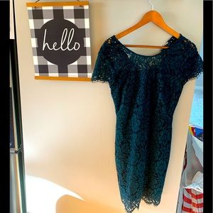 Banana Republic, Size 0, Lace Dress, Green